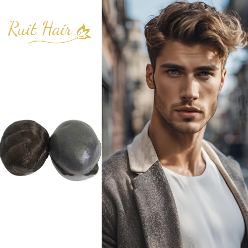 Reverse knot | Skin base man's toupee