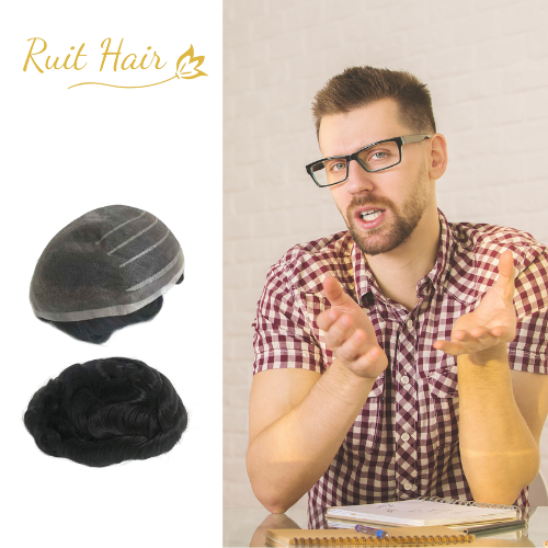 Fine welded mono hair replacement system | man's toupee