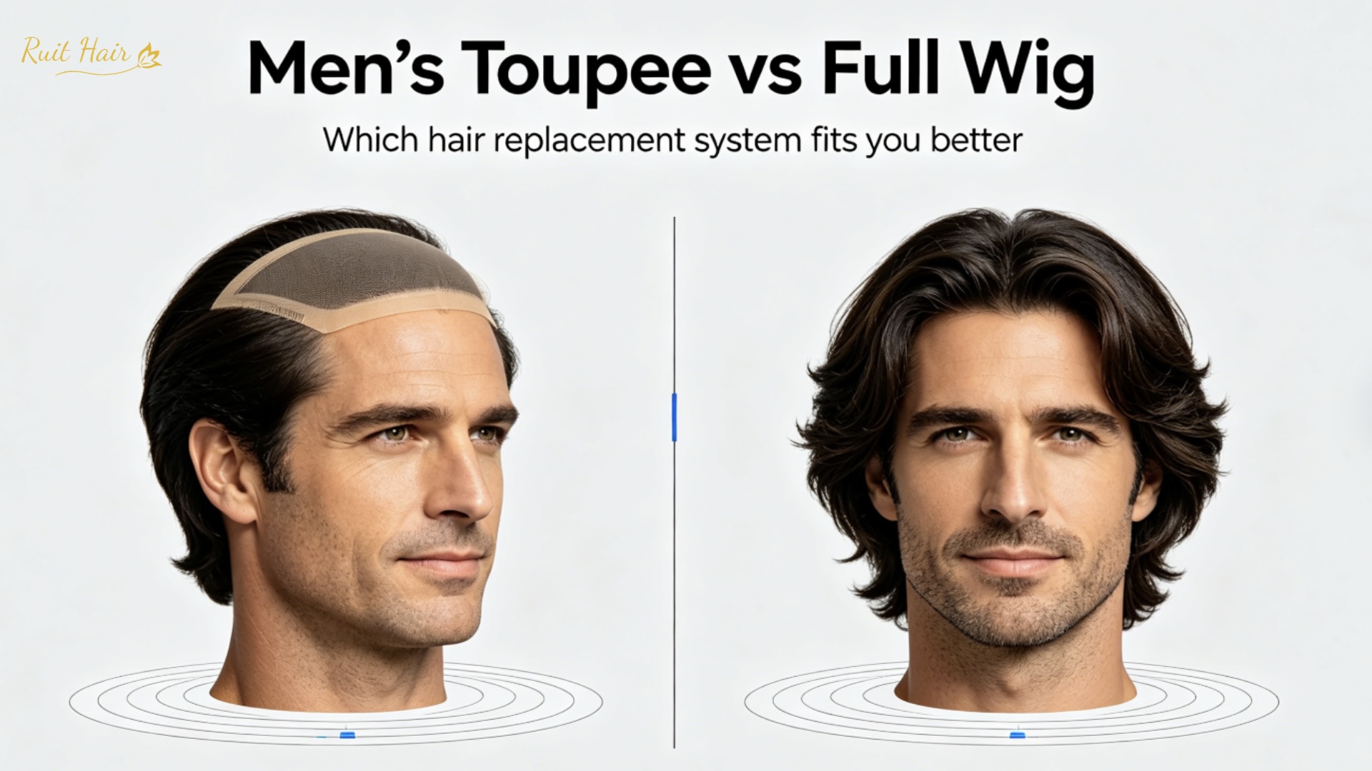 Men’s Toupee vs Full Wig: Key Differences for Male Hair Replacement