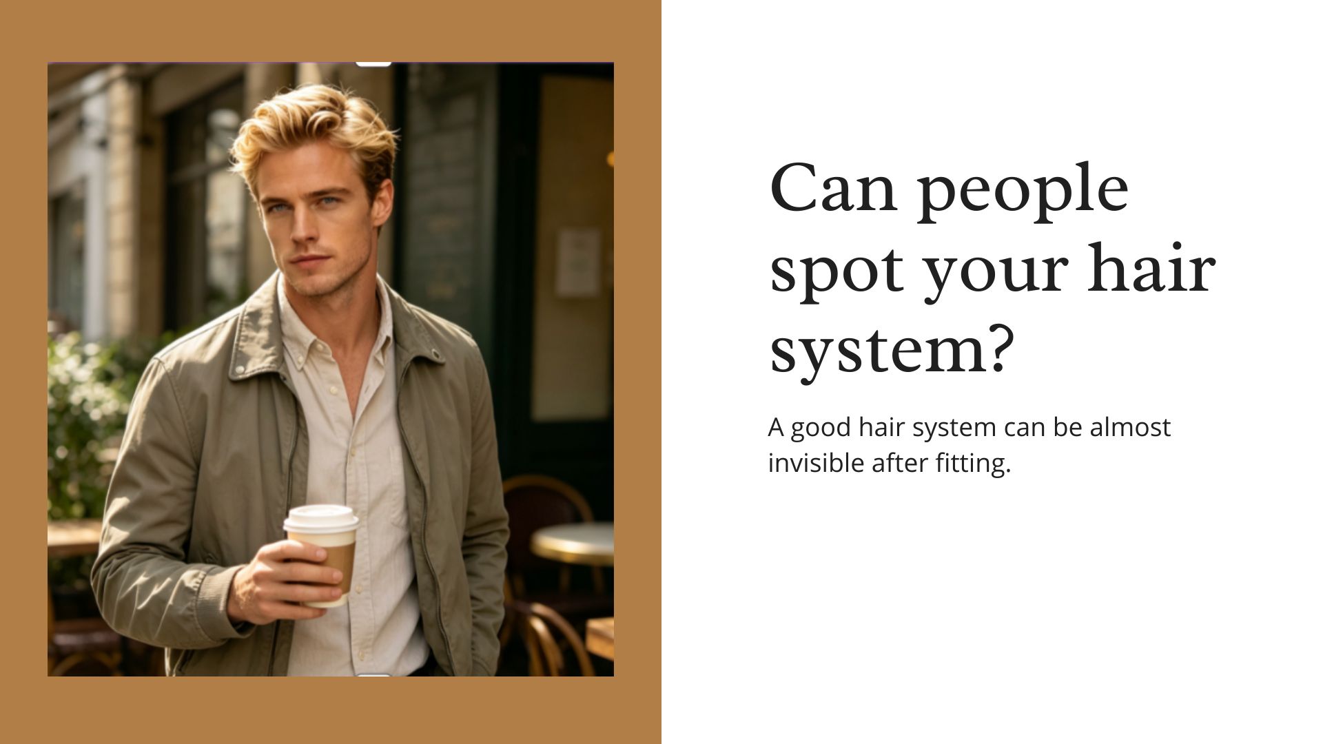 Will People Notice You Are Wearing a Hair System? Will People Notice You Are Wearing a Hair System?